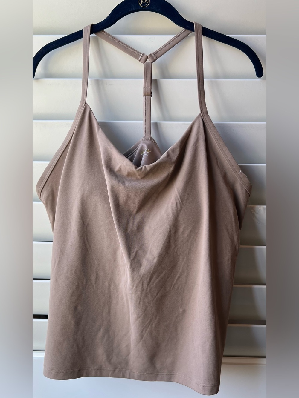Old Navy Active XXL NEW LIGHT SUPPORT Taupe Racerback Cami Tank - Picture 1 of 9